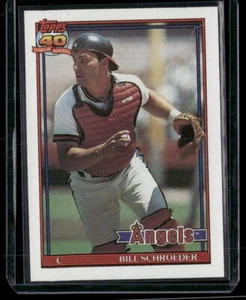 1991 Topps #452 Bill Schroeder California Angels - Picture 1 of 2