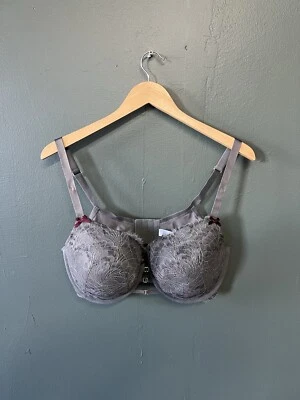 Cacique Womes Gray Lace Underwire Bra Size 38DDD - Image 1 of 4