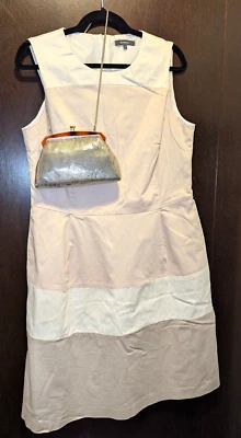 MONTEGO by PEEK&CLOPPENBURG Damenkleid 44/L in tollen Beige-Tönen, Ärmellos, TOP - Bild 1 von 4