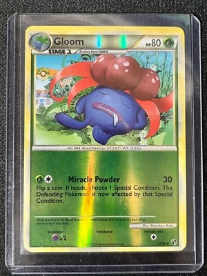 2010 Pokemon, HGSS Undaunted, #27/90 Gloom, Reverse Holo Uncommon - Ungraded VF - Image 1 of 3