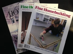3 Magazine Lot. Fine Homebuilding. 1994-1999-2000 Set 8. - Picture 1 of 4