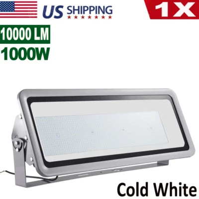 CERBIUT 1000W LED Flood Light Cool White Ouoor Stadium Soccer Field Arena Spotlight US