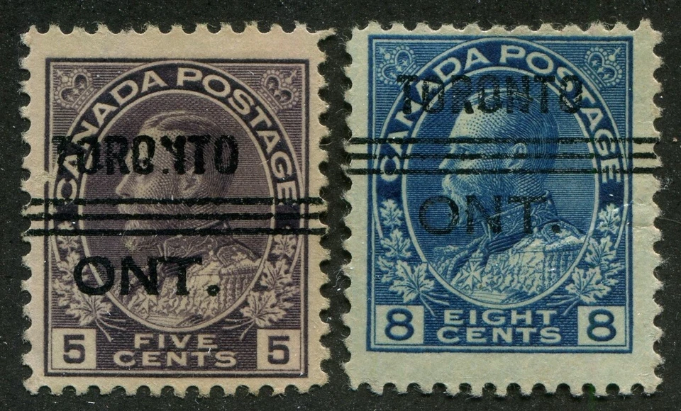 Canadá Precancelado "TORONTO" 12-112, 12-115 Foto 1 de 1