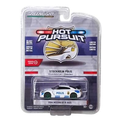 Nissan GT-R R35 2014 Greenlight White Chase Green Machine Hot Pursuit 2021 Foto 1 de 4