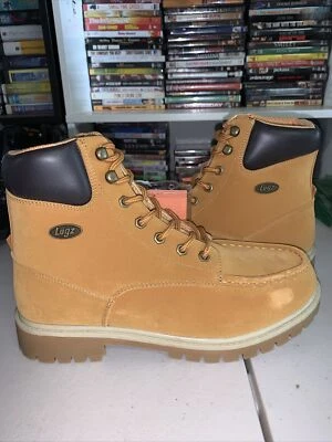 botas de hombre lugz talla 9 folsom golden wheat/bark/cream estante #129 Foto 1 de 4