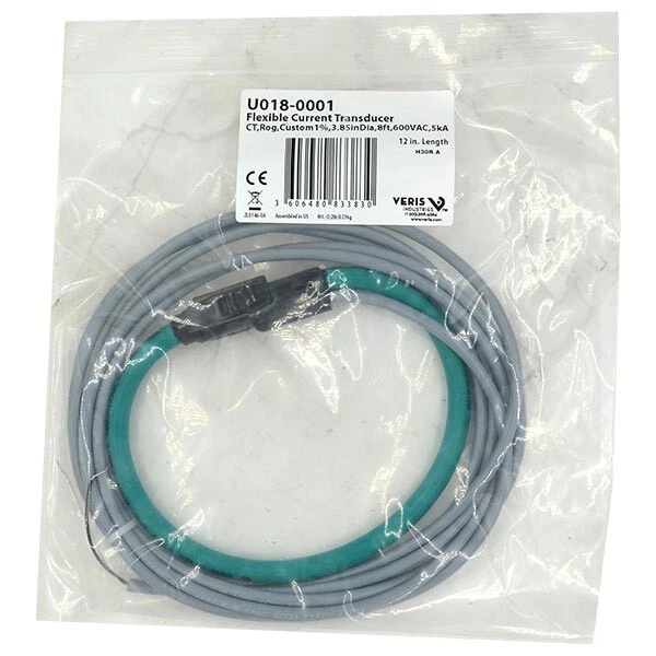 U018-0001 Veris 8' 5kA 600VAC Flexible Current Transducer Cable  --SA - Image 1 of 1