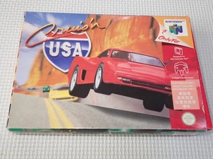 Nintendo 64 Cruis'n EE. UU. Versión Asia Caja Manual Juego de Cartuchos Japón - Imagen 1 de 7