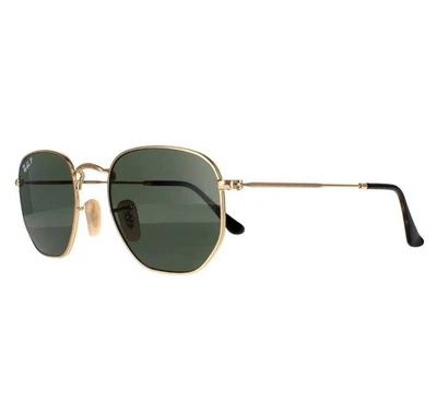 Ray-Ban Occhiali da Sole Esagonali RB3548N 001/58 Oro G-15 Verde Polarizzato - Immagine 1 di 4