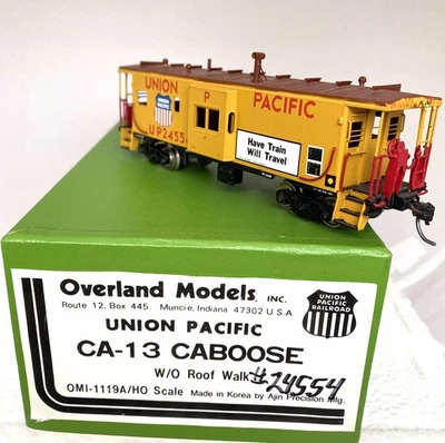 Overland Models Brass Union Pacific HO CA-13 Caboose w/o Roof Walk #24554 - Image 1 of 4