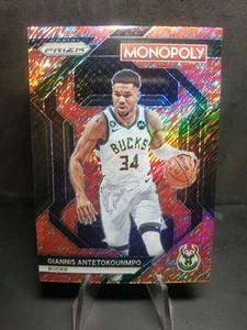 2023-24 Prizm Monopoly Giannis Antetokounmpo #PS5 Millionaire Red Shimmer SP/100 - Picture 1 of 2