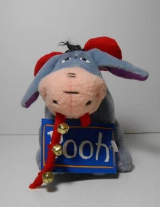 5" Plush Eeyore w Sleigh Bells Classic Disney Winnie the Pooh Collection NWT - Picture 1 of 4