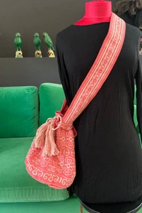 Crossbody-Stofftasche STAR MELA apricot, aufwendig bestickt - Bild 1 von 6