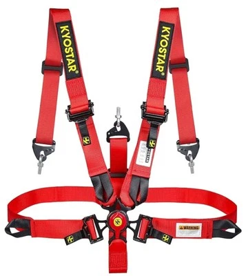 Arnés cinturón de seguridad para Go Kart UTV y ATV (rojo, asiento de 5 puntos) Foto 1 de 4