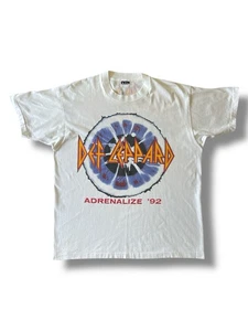 Vintage Def Leppard Adrenalize 92 T-Shirt 1992 Size XL Rock - Picture 1 of 18