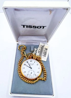 Mint Chs Tissot & Fils 48mm 17 Jewels Gold Plated Mechanical Wind Pocket Watch - image 1 of 4