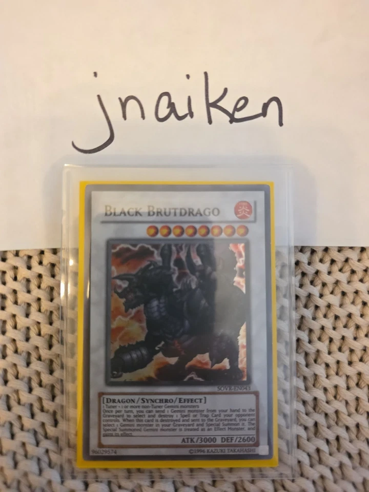 Yu-Gi-Oh! Black Brutdrago SOVR-EN043 Super Rare Unlimited Near Mint - Image 1 of 1