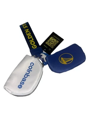 2025 Golden State Warriors Wrist Pouch Bag, Key Chain NBA Coinbase NEW Free Ship - Image 1 of 2