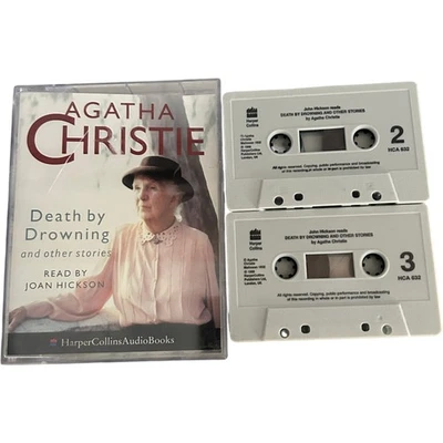 Agatha Christie Death By Drowning Cassette Tape Audio Book Joan Hickson - Image 1 of 2