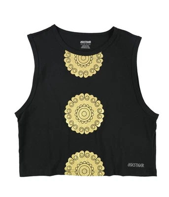 Camiseta sin mangas para mujer ASICS Kabuto Muscle, negra, grande Foto 1 de 2