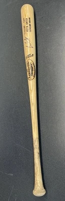 Keith Ginter #9 Firmado Juego Usado Bate Indios Louisville Slugger TPX Genuino C271 Foto 1 de 4