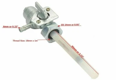 Клапан крана топливного бака для Honda CB350 CB400 CB900 CX500 CX500C CX500D - Изображение 1 из 3