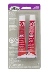 TES290278 Testors Zement Vorteilspackung (2) 7/8 flüssige Unzen Röhrchen - Bild 1 von 1