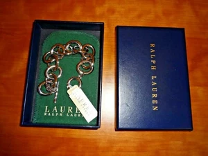 NWT Lauren Ralph Lauren Silver Tone Oval Links Polished Finish Bracelet $58.00 - Picture 1 of 6