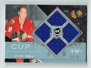 07-08 UD Upper Deck The Cup Foundations  Bobby Hull  /25  Quad Jerseys  HOF