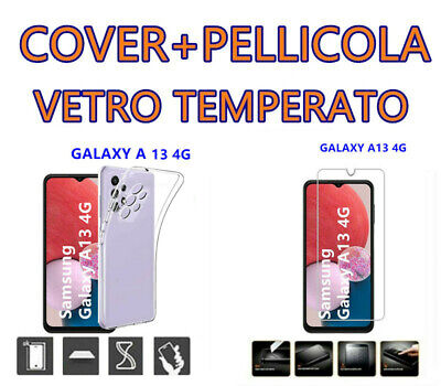 COVER CUSTODIA SILICONE Per   Samsung Galaxy A13 4G + PELLICOLA VETRO • 5.42€