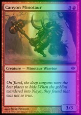 Magic the Gathering MTG Canyon Minotaur (60) Conflux   LP FOIL