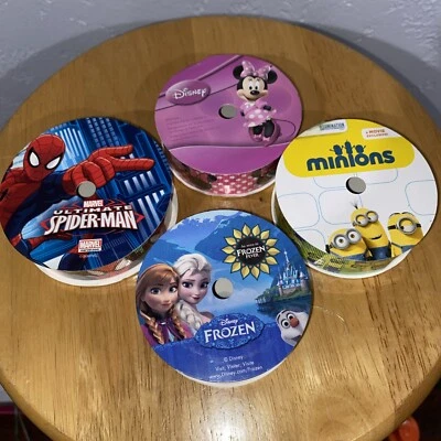 Disney Frozen Minions Spiderman Grosgrain Ribbon 3 Yards Each Polyester New - Image 1 of 4