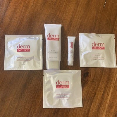 Derm 独家洁面乳,丰盈润唇膏,45 微去皮垫 — 第 1/4 张图片