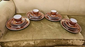 Set posto vintage 5 pezzi Giappone oro Imari Andrea di Sadek fiori GIM17 - Foto 1 di 18