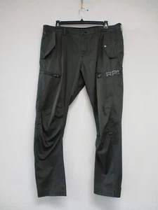 G Star Raw Nubes 3D Tapered Cuffed Pants Mens 40 Green 40x34 - Picture 1 of 15