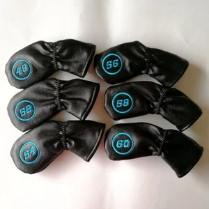 1pc Soft PU Leather Golf Club Wedge Head Cover 48, 52, 54, 56, 58, 60 for Option - Picture 1 of 16