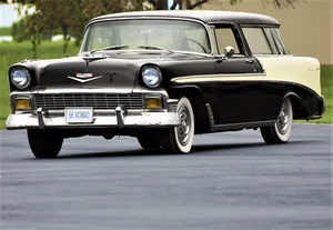 NOMAD - 56 CHEVY - REFRIGERATOR PHOTO MAGNET - Picture 1 of 3
