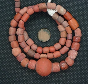 22mm Perles Verre Ancien Fouille Ancient Excavated Glass Beads NO ROMAN ISLAMIC - Imagen 1 de 6