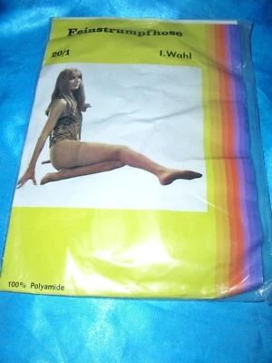 RAR VINTAGE Feinstrumpfhose Gr. II 40-42 MUSKAT 20 den Retro Nylons OVP - Bild 1 von 2