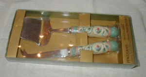 PFALTZGRAFF FRENCH QUARTER PATTERN CHEESE SLICER & PEELER SET - Picture 1 of 3