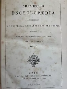 Antike Karte der in der Bibel erwähnten Länder 1876 Chambers's Encyclopedia - Bild 1 von 6