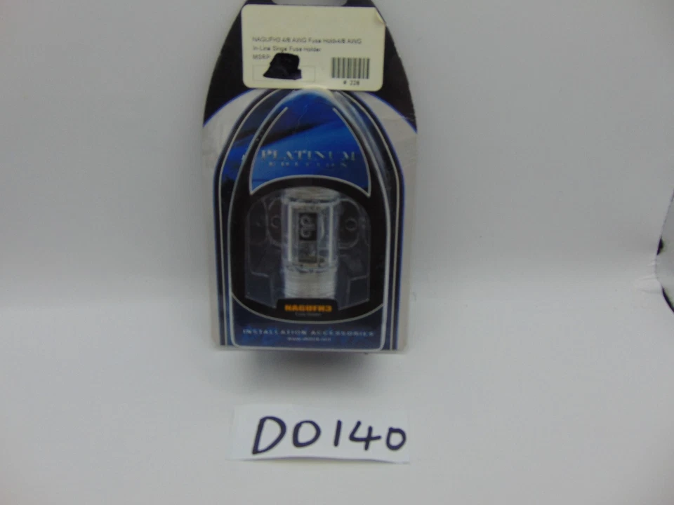 DB Link Car Audio In Line AGU Single Fuse Holder 4/8 AWG Old School - Image 1 of 4