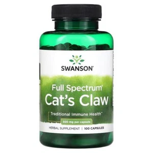 Full Spectrum CATS CLAW 500 mg 100 Capsules SWANSON Powerful Antioxidant - Picture 1 of 2