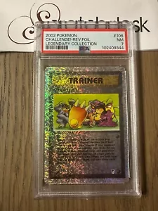 PSA 7 - Pokemon SFIDA! Trainer 106/110 Reverse Holo - COLLEZIONE LEGGENDARIA - Foto 1 di 2