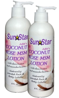 Loción Coconut Rose MSM - 8 fl oz (paquete de 2) Foto 1 de 4
