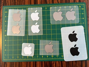 Apple Logo 10 Stickers Genuine Assorted - Picture 1 of 1