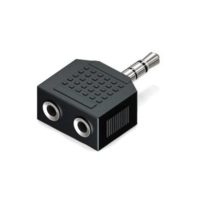 Skymaster Kopfhörer Verteiler Audio Y Adapter 3,5mm Klinke x 2 Busche 3,5mm - Bild 1 von 2