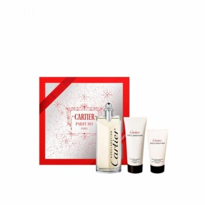 Declaration By Cartier 3 Pces Set 3.4 oz EDT + 1.7 oz A/S Balm +3.4 S/G For Men  - Imagem 1 de 3