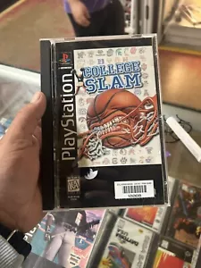 College Slam Basketball Sony Playstation 1, 1996 PS1 Long Box Complete Reg Card - Picture 1 of 4