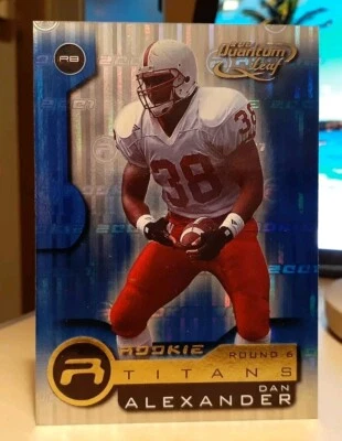 2001 Quantum Leaf Dan Alexander #218 NEBRASKA CORNHUSKERS ROOKIE RC - Image 1 of 2