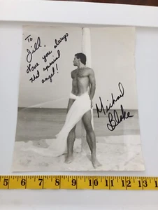 Michael Blake signed racy beach photo to adressee - Picture 1 of 1